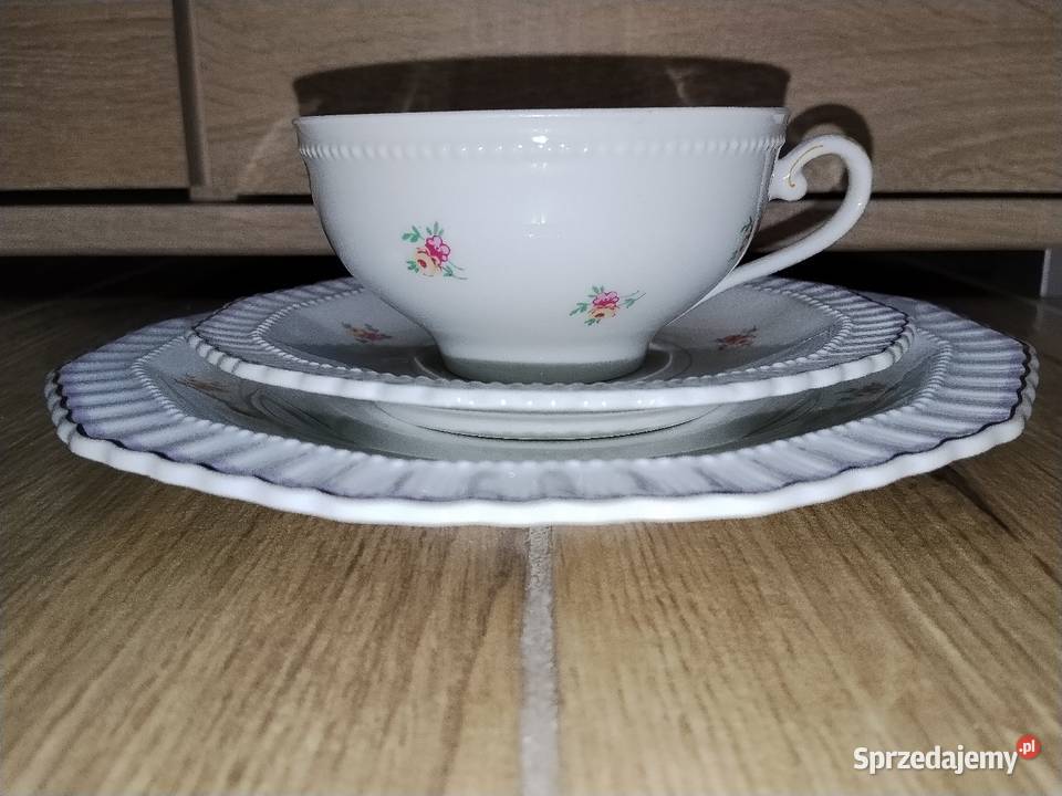 Porcelanowe trio Schlaggenwald Nowa Karczma