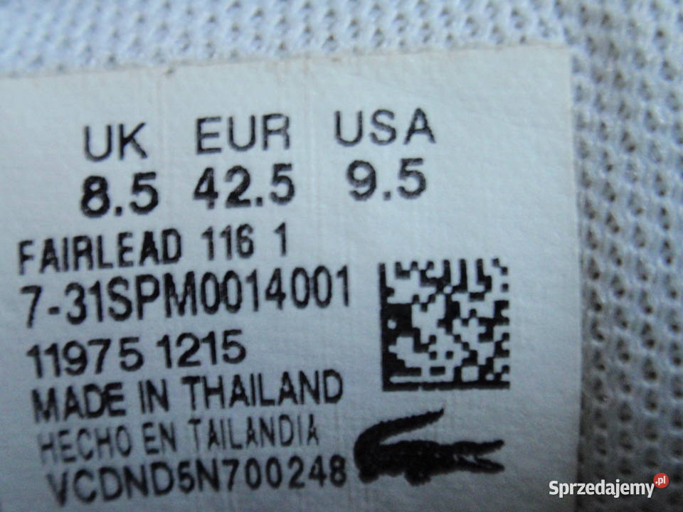 Buty męskie Lacoste EUR 425 Sportowe świętokrzyskie sprzedam