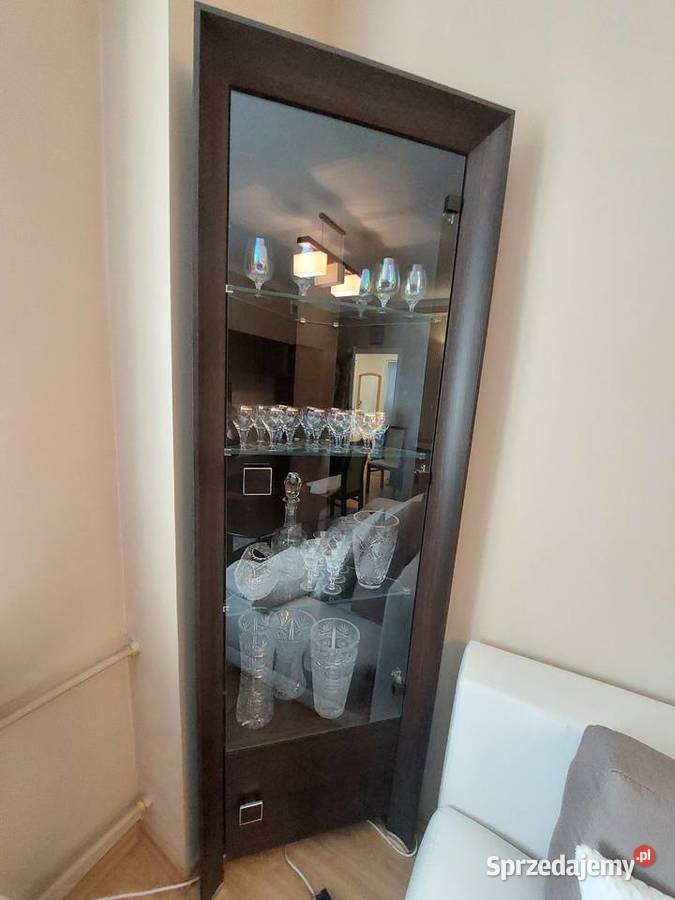 Komplet mebli 8 elementów ciemny orzech Warszawa