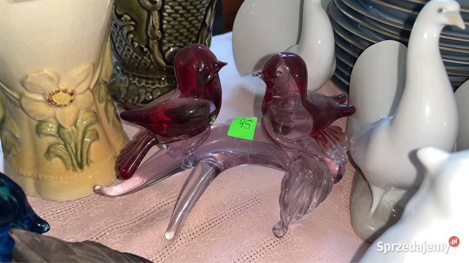 Figurka szklana rybka Manufaktura Bergdala Porcelana i szkło pomorskie Gdańsk