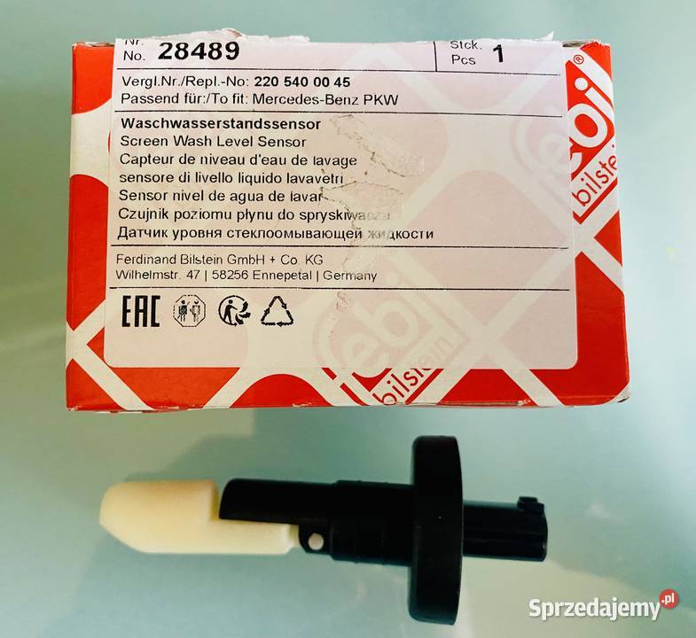 Czujnik poziomu płynu zbiornika spryskiwacza sprzedam