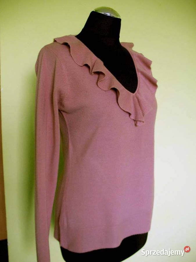 Bluzka cienki sweter z akrylu 38 M biust 100