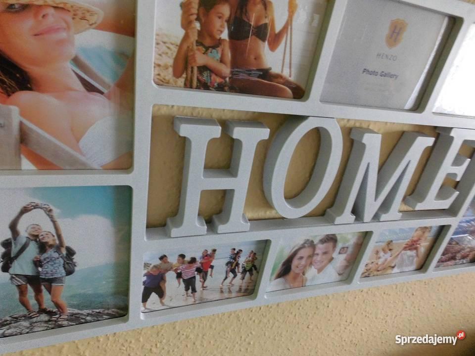 ramka na 10 zdjęć HOME 40x80 multiramka dekoracj Dekoracje i ozdoby Iława