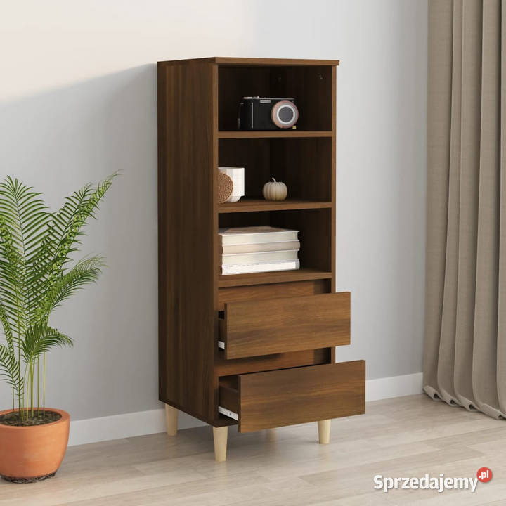Wysoka szafka brązowy dąb40x36x110 cmmateriał mazowieckie Warszawa sprzedam
