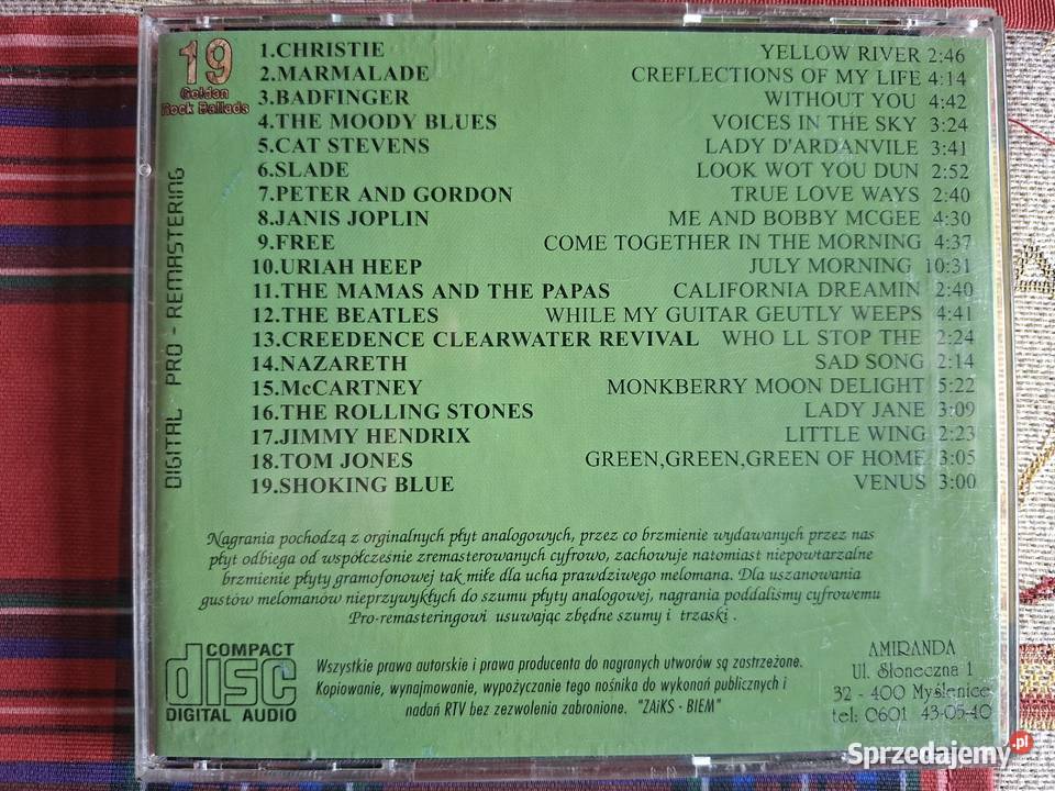 19 Golden Rock Ballads 10CD sprzedam