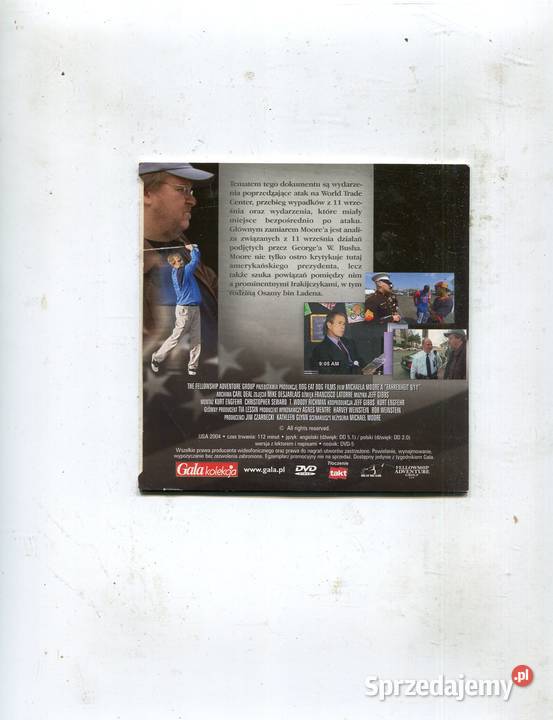 Fahrenheit 911 Michael Moore Film DVD zachodniopomorskie Szczecin