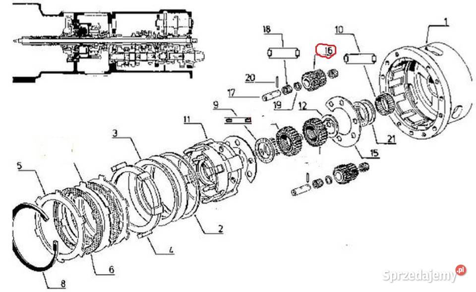 7700022403 KOŁO ZĘBATE REWERSU I PÓŁBIEGU mazowieckie