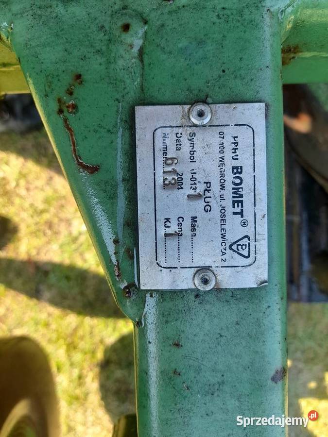 Pług 3 skibowy Bomet nowe Puławy sprzedam