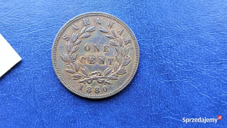 Stare monety 1 cent 1880 Sarawak Numizmatyka podkarpackie Lesko