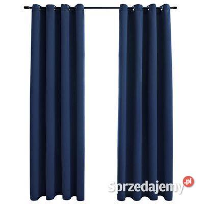 vidaXL Zasłony zaciemniające z metalowymi Warszawa