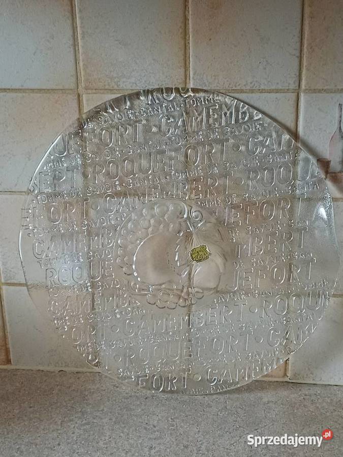 vintage talerzpatera do serów Porcelana i szkło małopolskie Nowy Targ