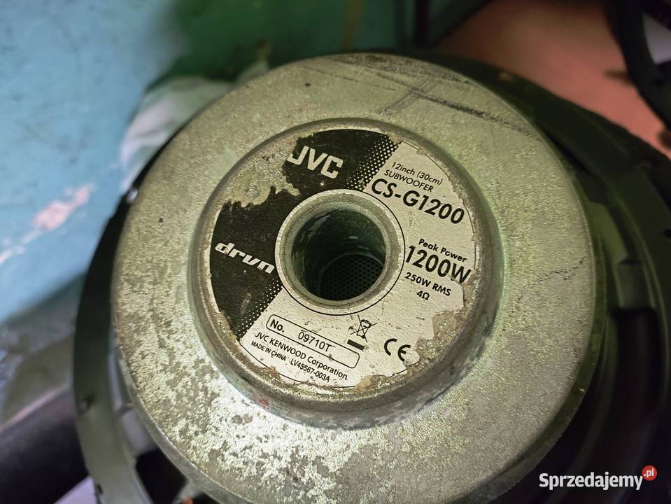 Tuba bassowa basowa subwoofer JVC CSG1200 skrzynie basowe i tuby