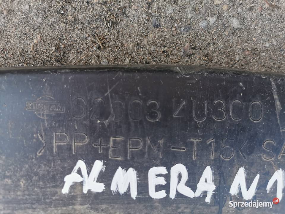 belka zderzak płyta osłona nissan almera n16 osobowe Międzychód