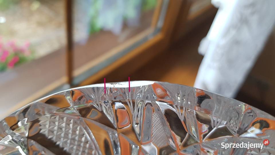 Kryształowa bomboniera kryształ PRL Dąbrowa Górnicza