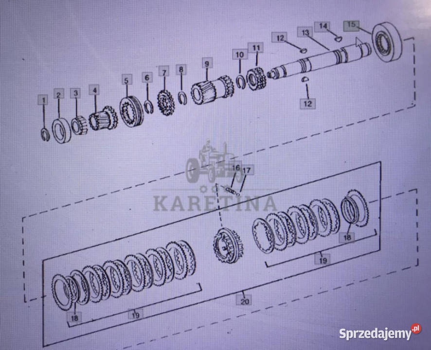 John Deere R78985bęben synchronizatoraJohn Deere wielkopolskie Jastrzębniki