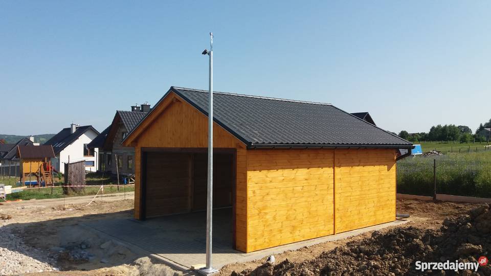 Garaż drewniany na 2 auta Wiata Garażowa na 2 Lublin