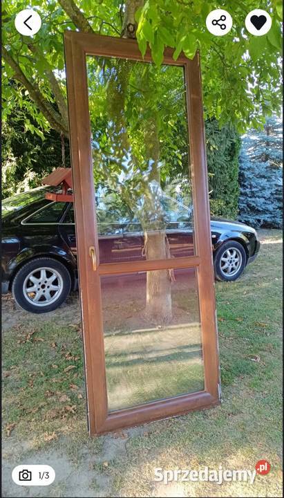 Drzwi balkonowe Oknoplast brązowe 3warstwowa Białobrzegi sprzedam