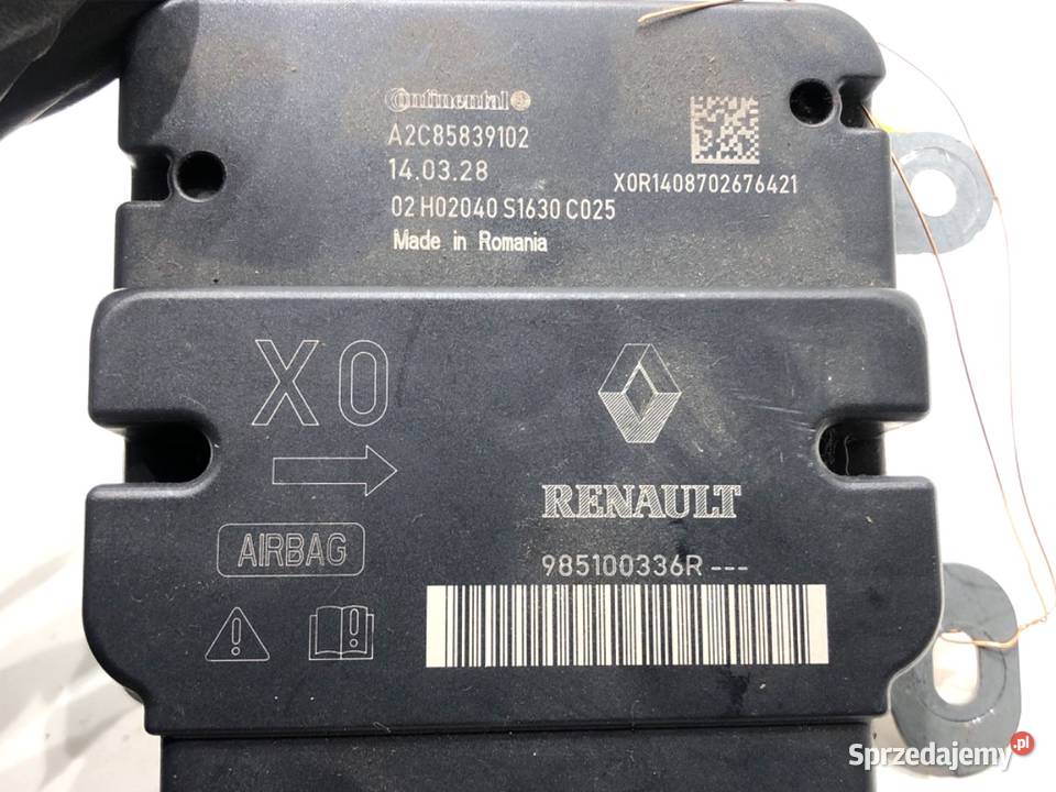 SENSOR AIRBAG DACIA DOKKER 985100336R CZUJNIK osobowe