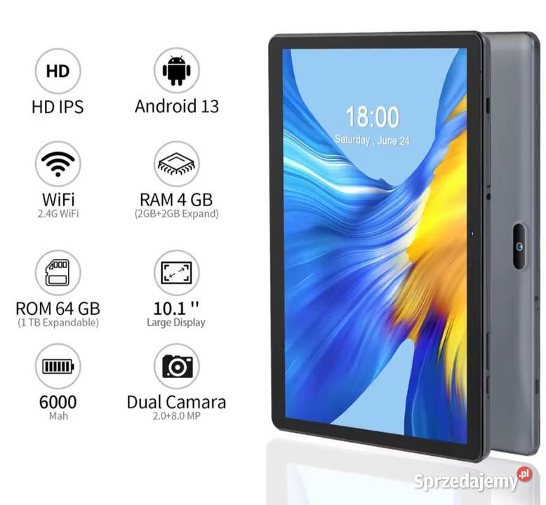Tablet 101 cala Pritom M10 Android 13 Chrzanów