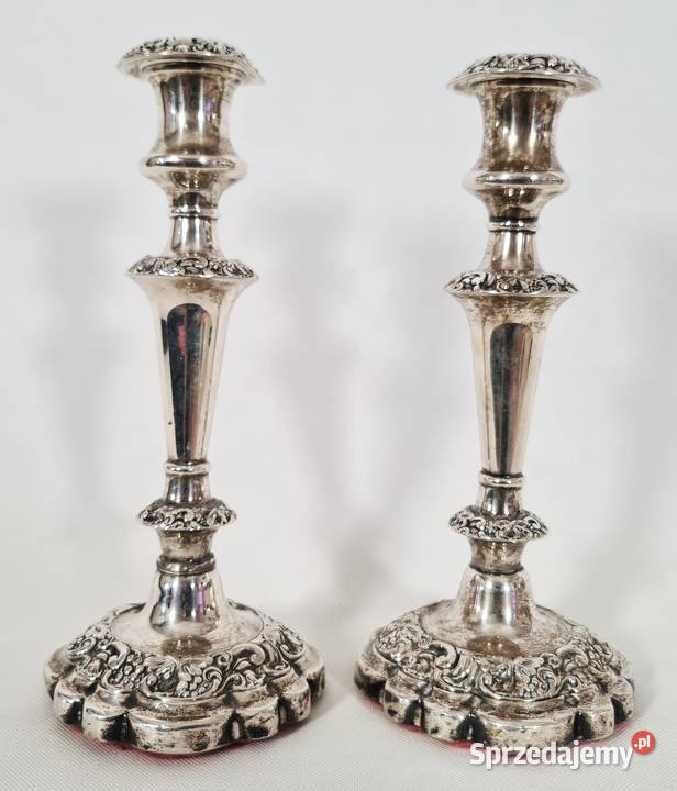 Para świeczników srebro 1927 067 Warszawa sprzedam