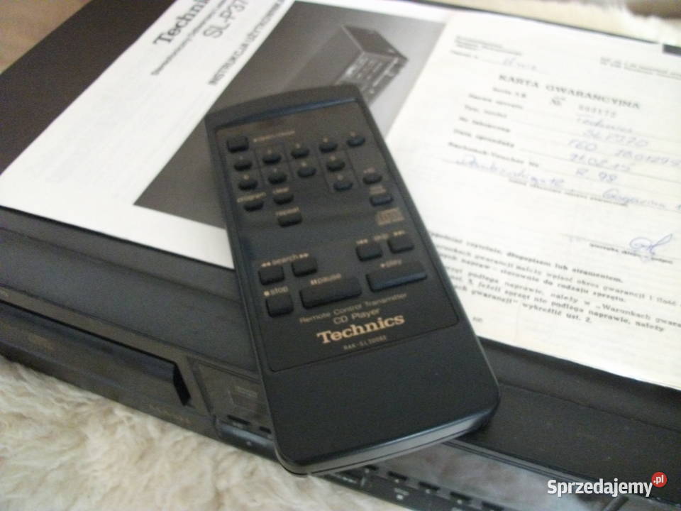 Technics SLPG370 z pilotem instrukcją i Odtwarzacze CD i MD Warszawa