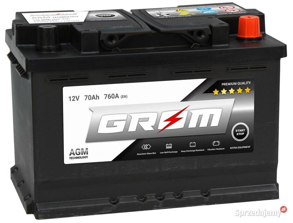 Akumulator GROM AGM STARTSTOP 70Ah 760A Gorzów Wielkopolski