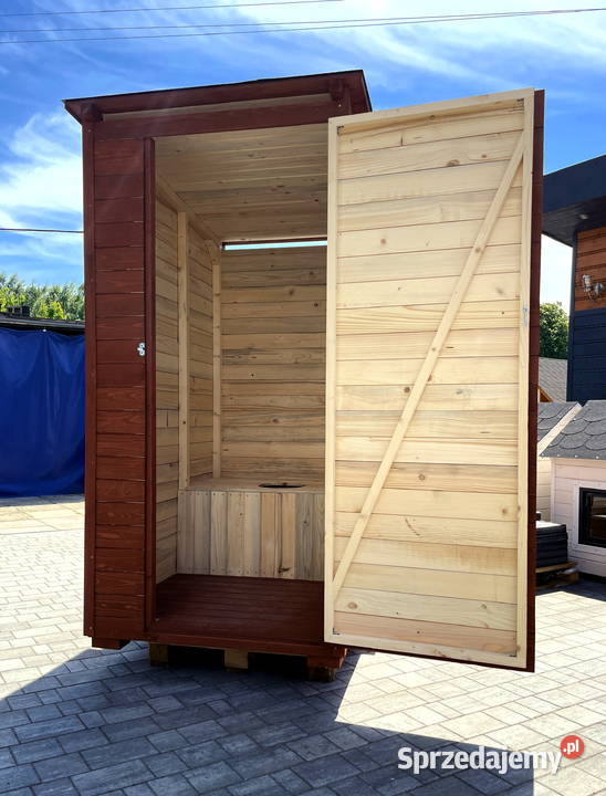 WYCHODEK DREWNIANY TOALETA WC 100 x 100