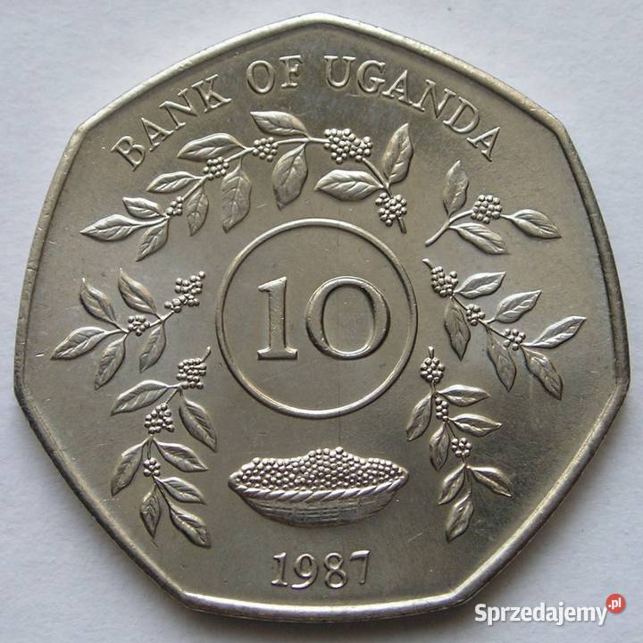 UGANDA 10 SHILLING 1987 STAN 12 Łódź