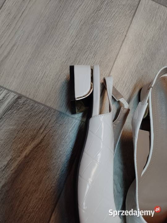 40 Ekskluzywne białe baleriny czółenka Balerinki Kraków sprzedam