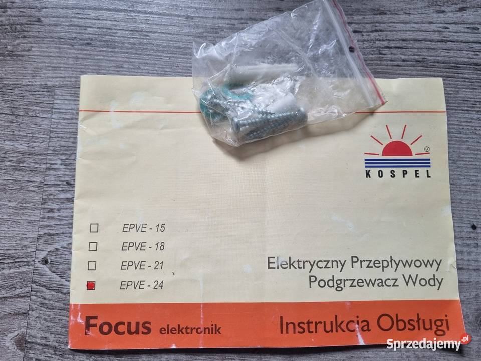 Elektryczny przepływowy podgrzewacz wody KOSPEL Solnica sprzedam