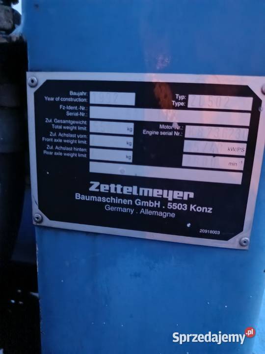 Ładowarka Zettelmeyer ZL 502 Koparko ładowarki Nowa Sól