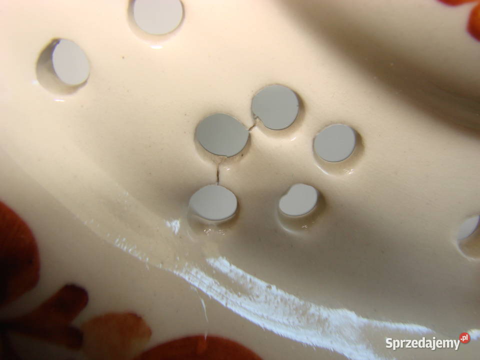 Włocławek fajansowy świecznik pomorskie Pruszcz Gdański