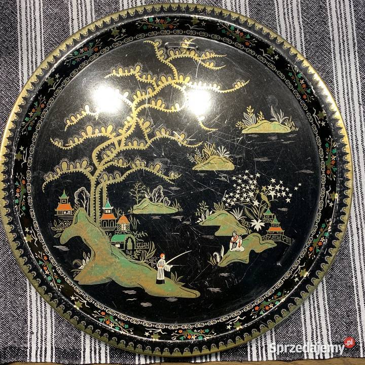 Taca z japońskim motywem metalowa Bochnia sprzedam