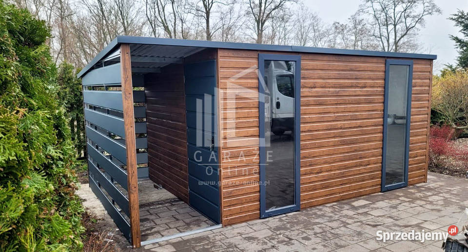 SCHOWEK DOMEK OGRODOWY 45x25 m wiata 15x25 spad Elbląg