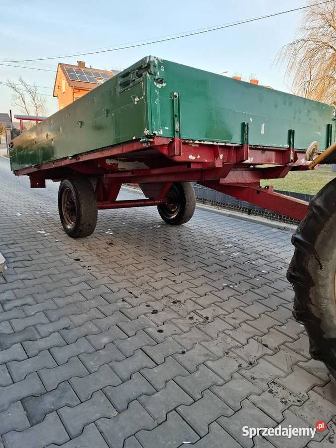 Przyczepa 1 osiowa sztywna platformapodwozie na Pińczów