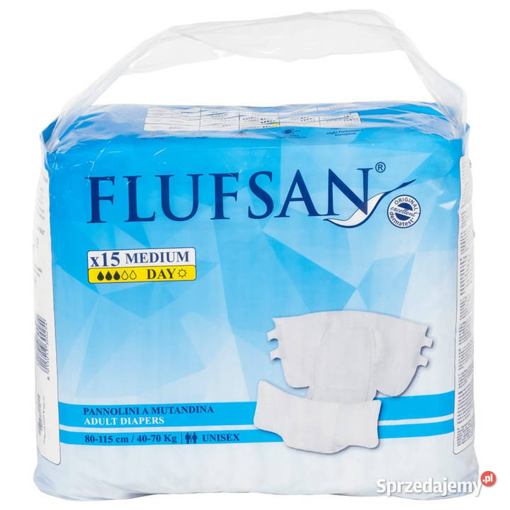 Flufsan Pieluchy dorosłych jednorazowe 15 Warszawa