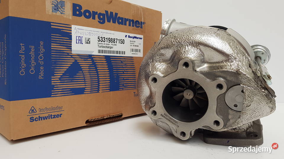Nowa turbosprężarka BorgWarner KKK 53319887150 Siedlce sprzedam