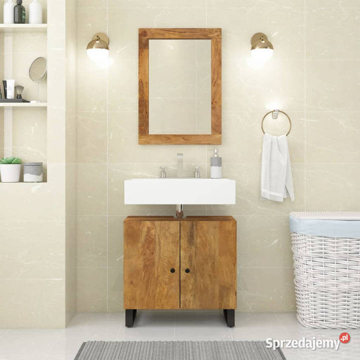 Szafka umywalkowa 62x33x58 mango i materiał Pozostałe