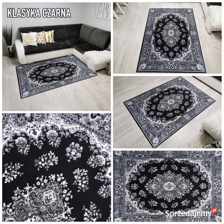 DYWAN 140X200 IDEA KLASYKA CZARNA GĘSTY WŁOS Białystok sprzedam