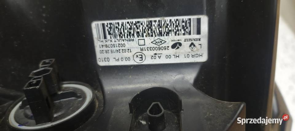 LAMPA RENAULT EXPRESS LEWA 260600331r kujawsko-pomorskie Brześć Kujawski