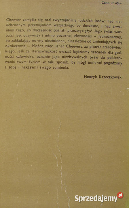 Skandal u Wapshotów John Cheever Proza i poezja Limanowa