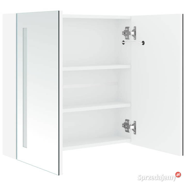 Szafka łazienkowa z lustrem i LED 60 x 14 x 62 Warszawa