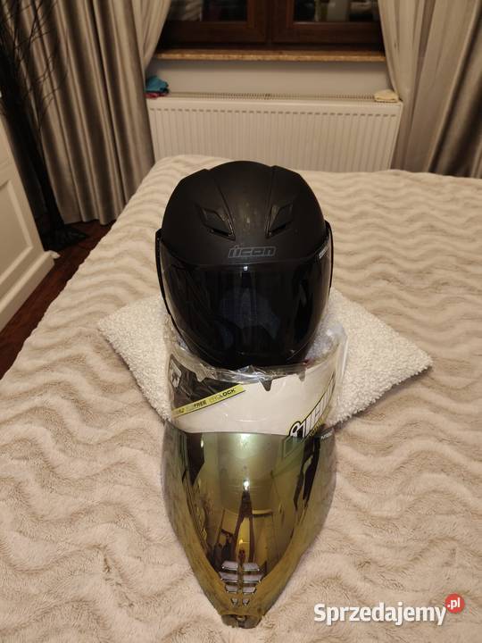 Kask motocyklowy Icon Airflite Black Dark XL Kaski Toruń