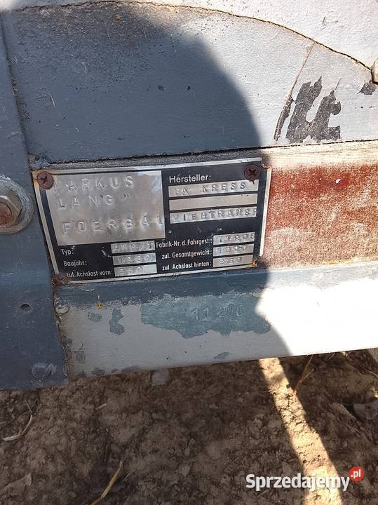 Sprzedam przyczepę do przewozu koni Miejska Dąbrowa