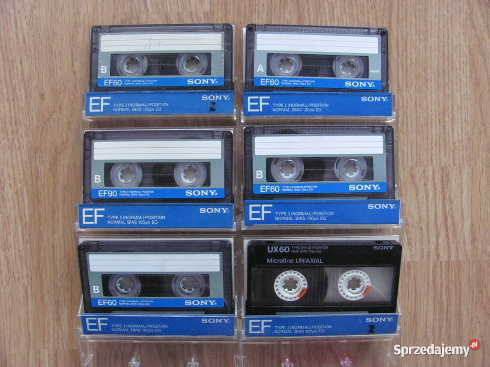 Kasety magnetofonowe Sony EF 60 Pruszcz Gdański