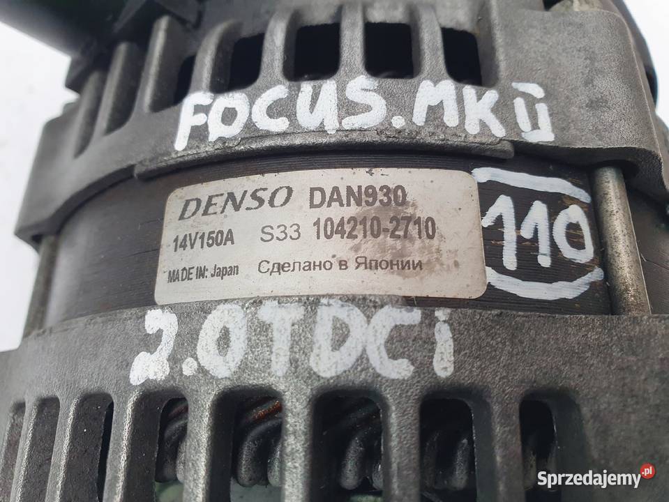 ALTERNATOR Ford Focus II 20 TDCI DAN930 Chełm