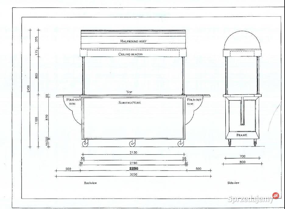 Wózki gastronomiczne kawowe Street food Gdynia