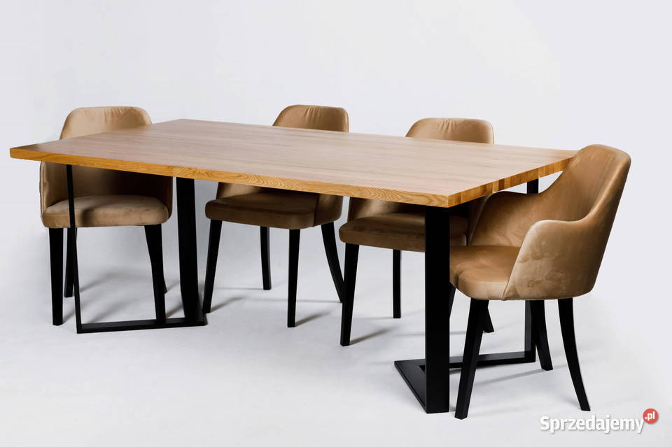 Stół Loftowy LOUIS 160200x90 6 krzeseł Loftowych Kraków