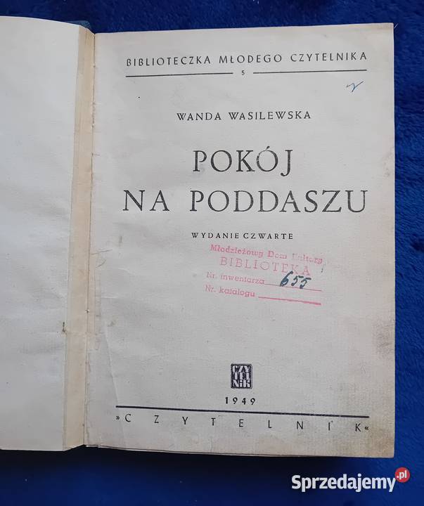 Wanda Wasilewska Pokój na poddaszu Czytelnik