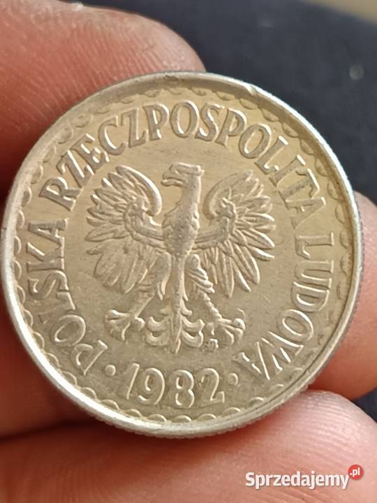 Sprzedam monetę 1 zloty 1982 r lekka skrętka lubelskie Chełm